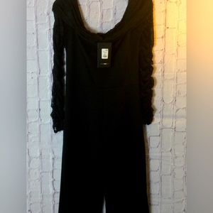 Size Large Black Fashion Nova - Halfway to You Jumpsuit